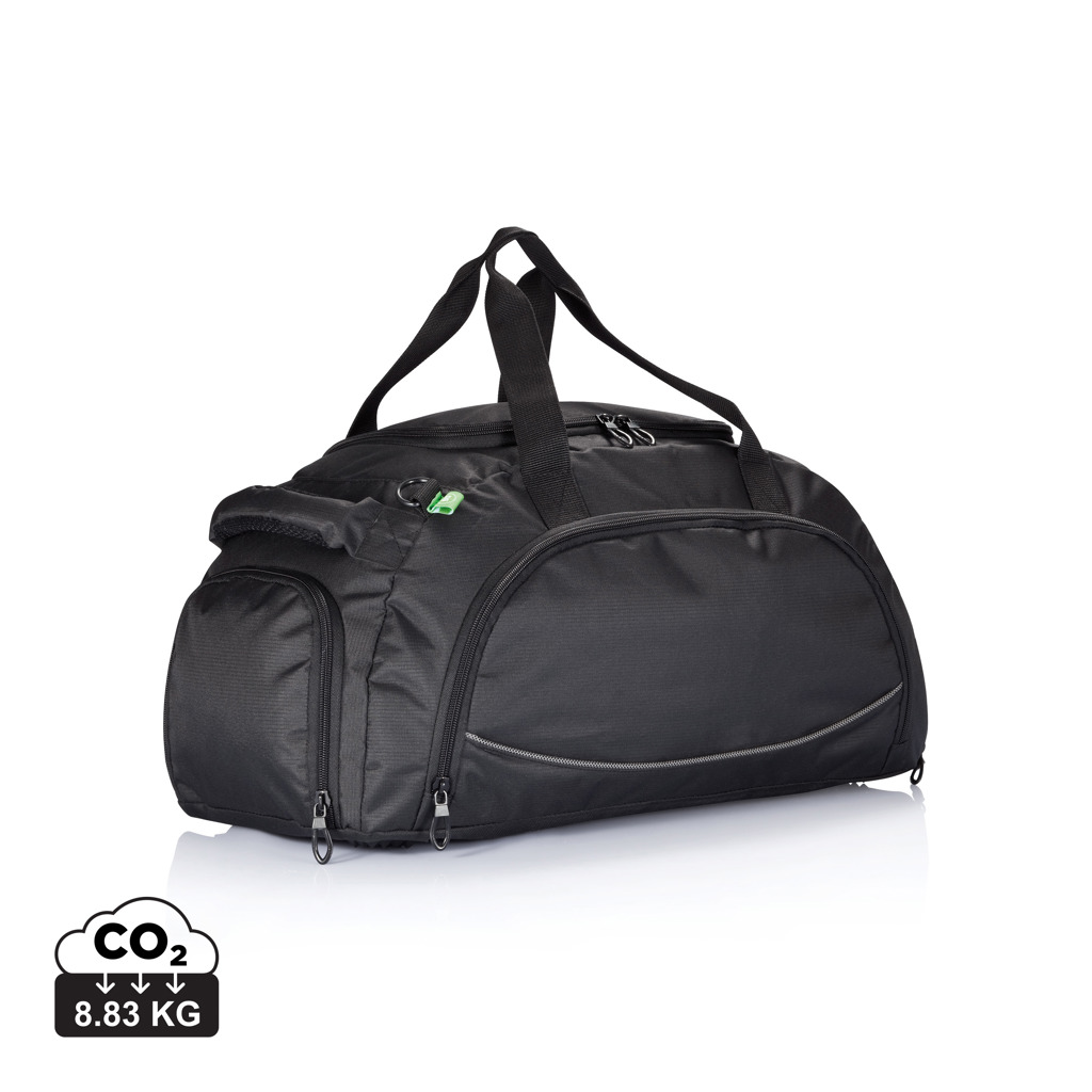 Sporttasche | Polyester | 32L | Mit Fach für Schuhe | Black (30)