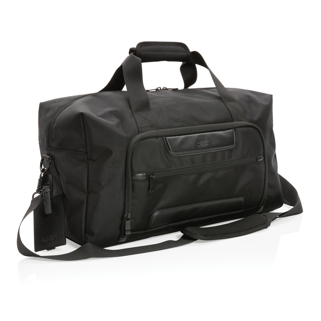 Duffel bag | rPET | 25L | Bagagelabel | RFID zak | zwart