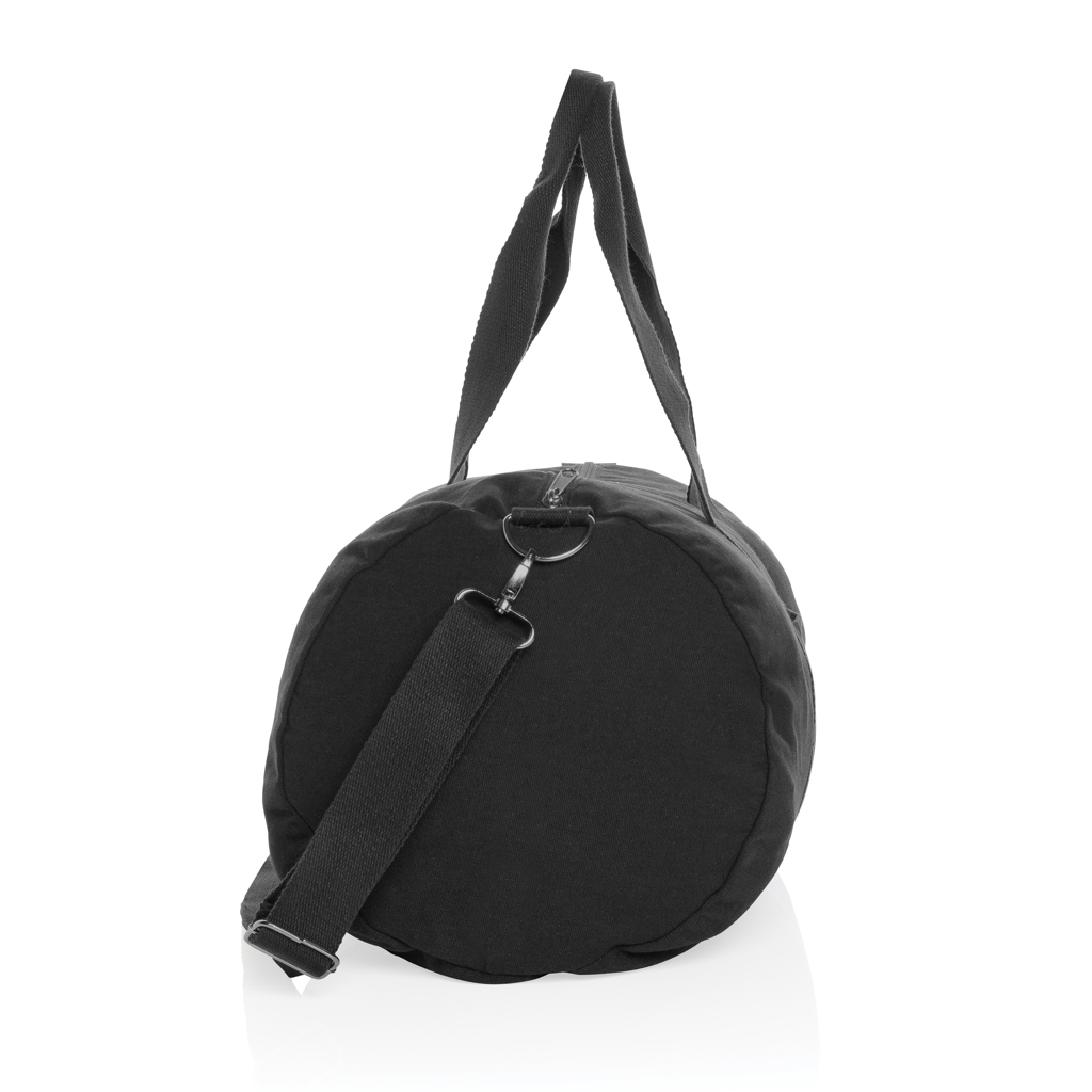 Duffel bag undyed | Recycled canvas | 40L | 285gsm | black Duffel bag undyed | Recycled canvas | 40L | 285gsm | black