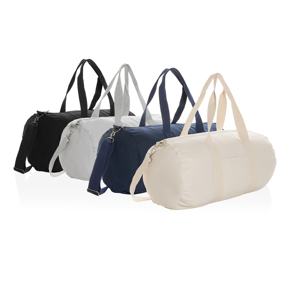 Duffel bag undyed | Recycled canvas | 40L | 285gsm | black Duffel bag undyed | Recycled canvas | 40L | 285gsm | black