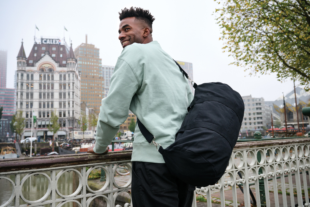 Duffel bag undyed | Recycled canvas | 40L | 285gsm | black Duffel bag undyed | Recycled canvas | 40L | 285gsm | black