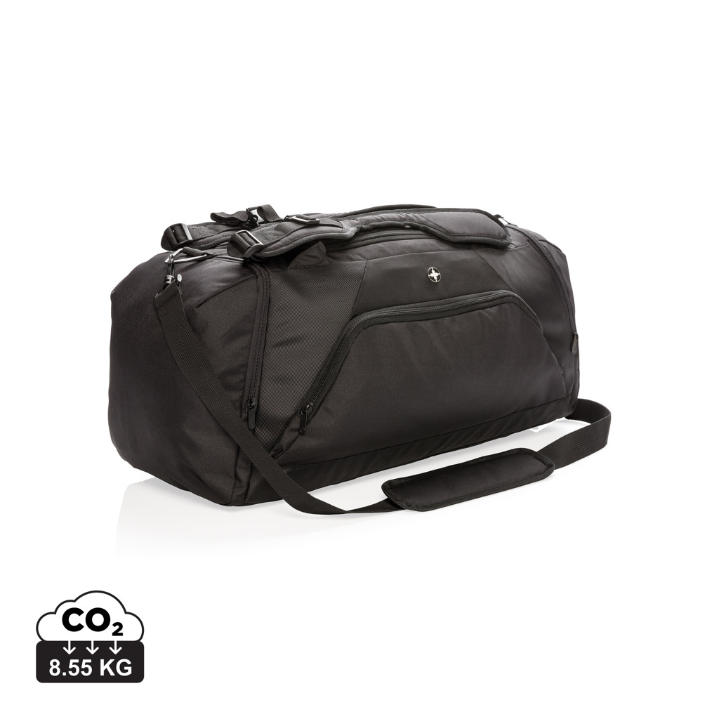 Swiss Peak sports bag | Polyester | 48L | Incl. Adjustable shoulder straps for carrying | Black