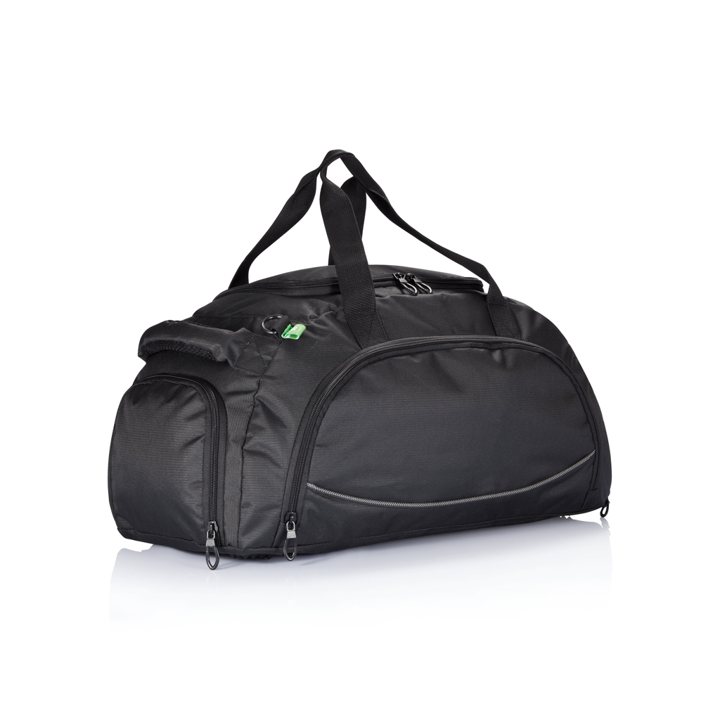 Sports bag | Polyester | 32L | With compartment for shoes | Black (30)