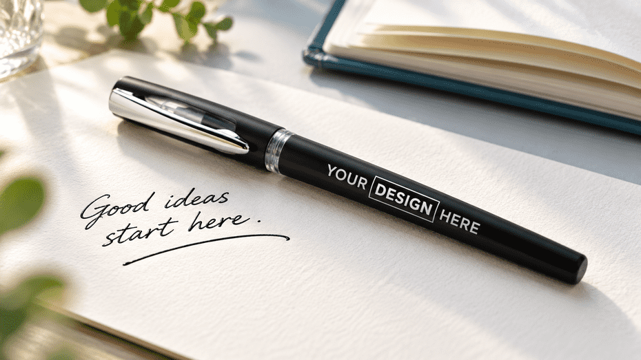 Gelstift mit Firmenlogo bedruckt