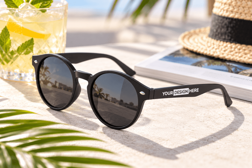 Sonnenbrille aus rPET mit Spiegeleffektgläsern