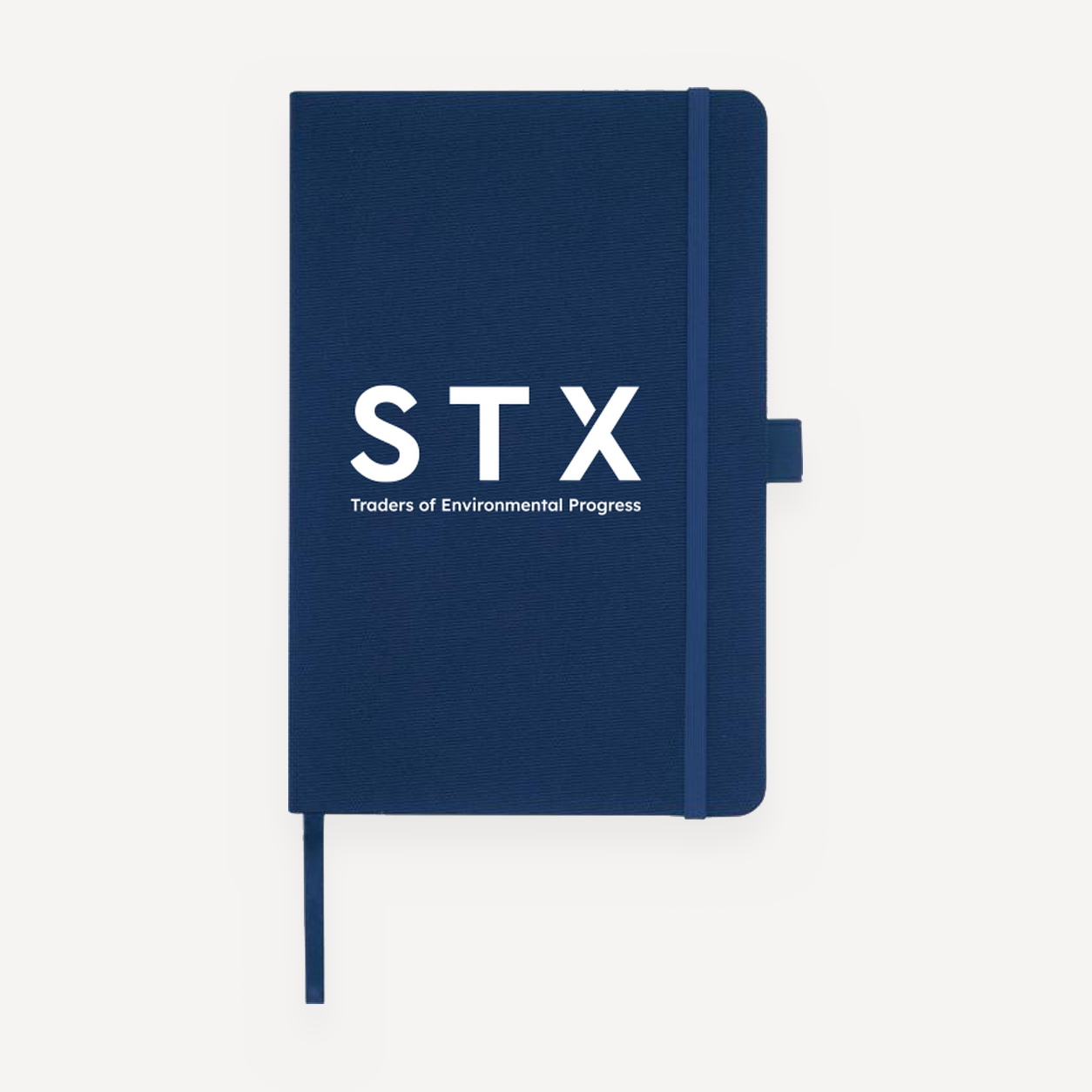 STX branded notebook with logo on the cover