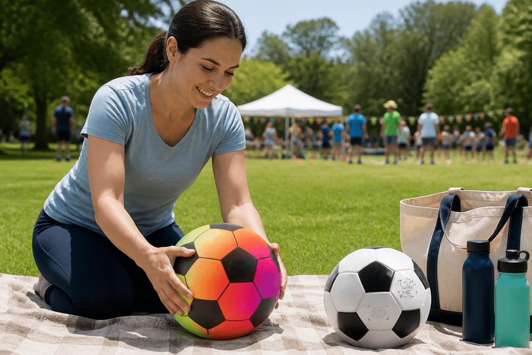 Personalisierter Fußball als Event-Werbeartikel