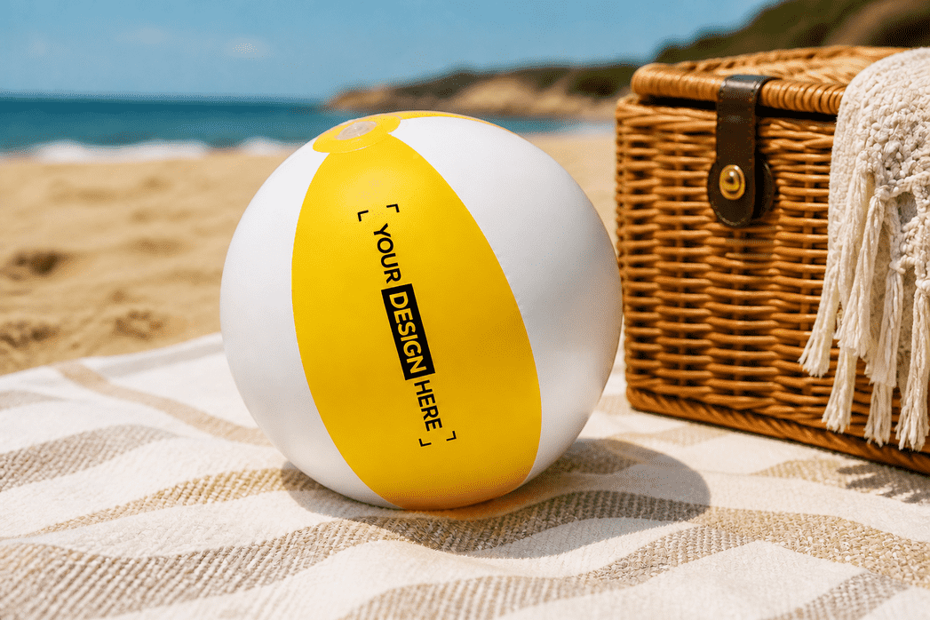 Große Ansicht personalisierter Strandbälle