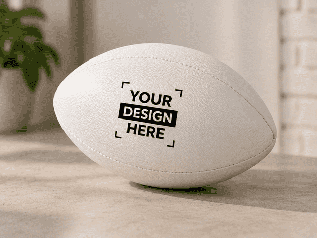 Stress-Rugbyball aus PU mit 10 x 6 cm