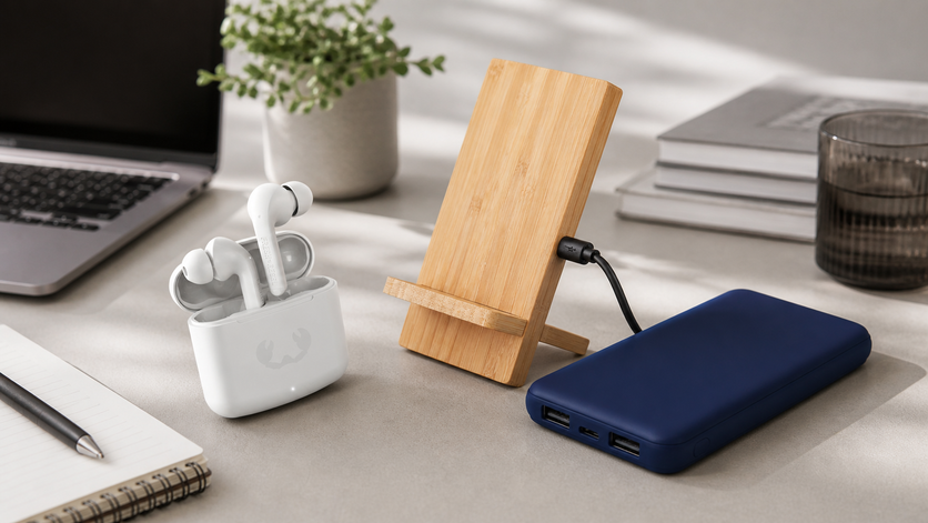 Batterie externe, chargeur sans fil et câble multi-connecteurs personnalisés