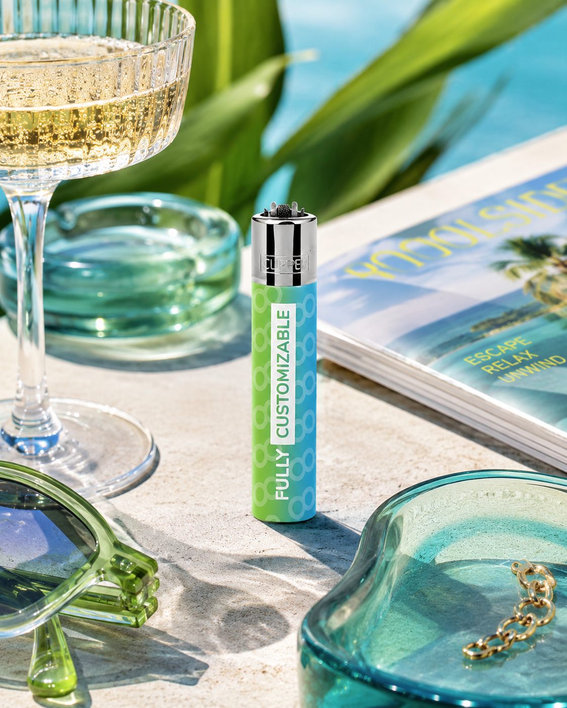 Briquet Clipper publicitaire pour festival ou soirée