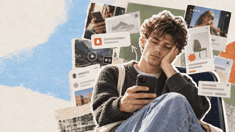 Digitale overload tijdens een treinreis
