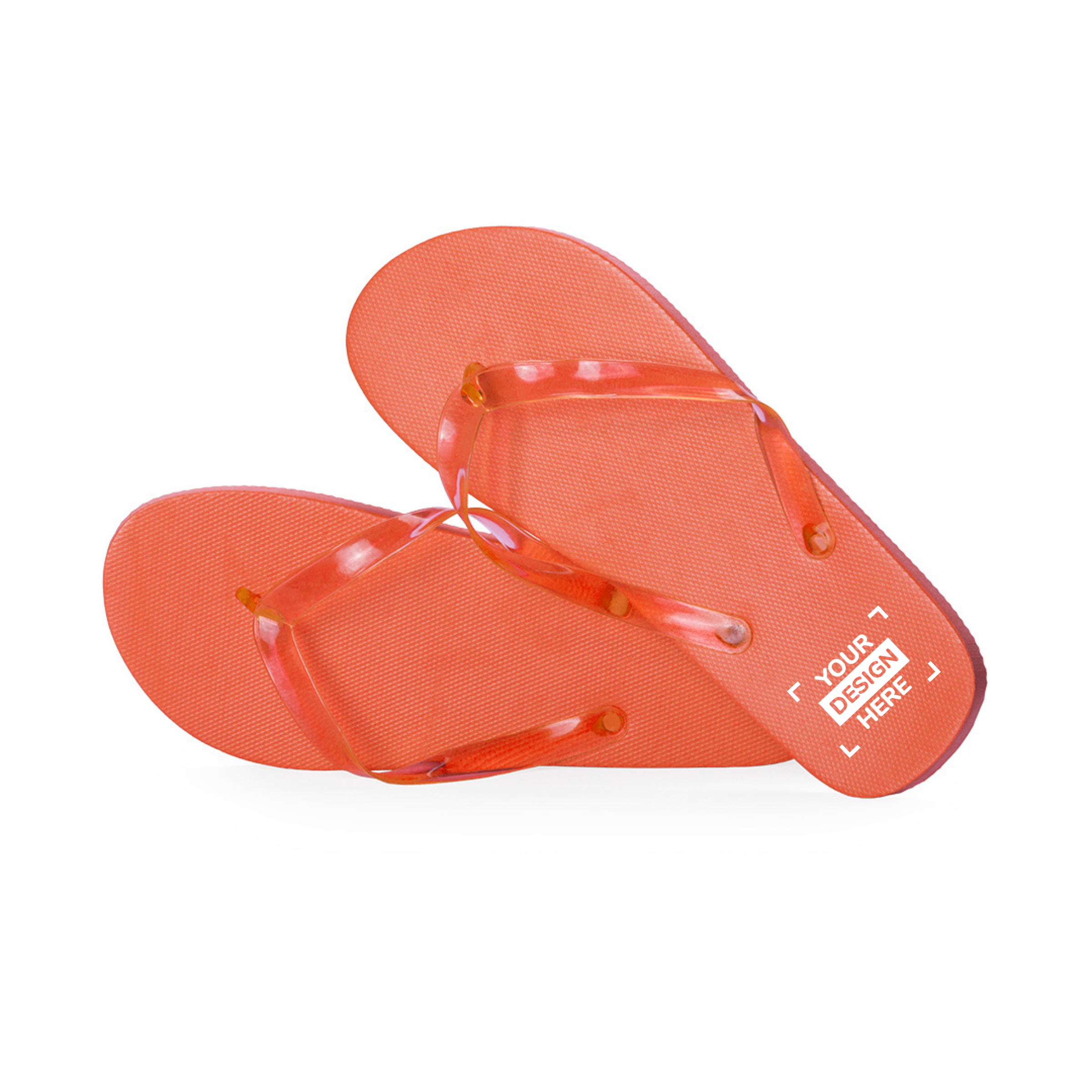 Tongs personnalisées avec logo pour campagne d'été