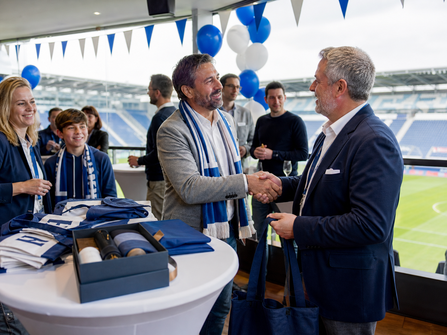 Sponsorenaktion mit Merchandise für Fußballvereine