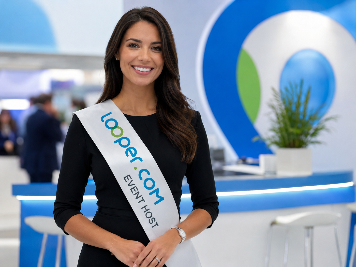 Miss-Schärpe mit Logo und Text