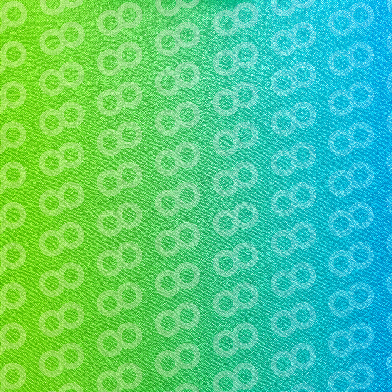 Große Ansicht von bedrucktem Polyester mit Logo-Muster