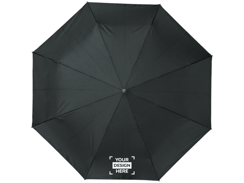 Logo auf einem Schirmpanel eines Regenschirms