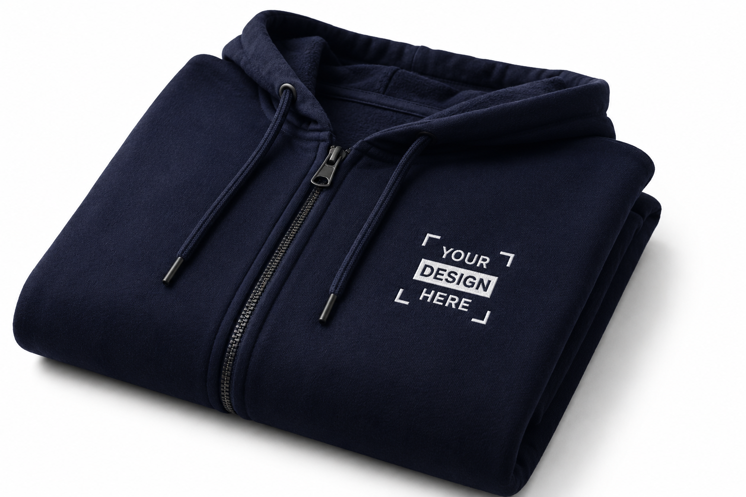 Zip-Hoodie mit Reißverschluss und Logo
