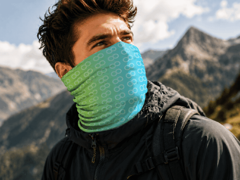 Große Ansicht eines Bandanas als Stirnband