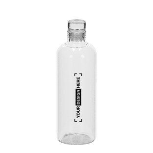 Glazen fles mineraalwater 750 ml voor op tafel