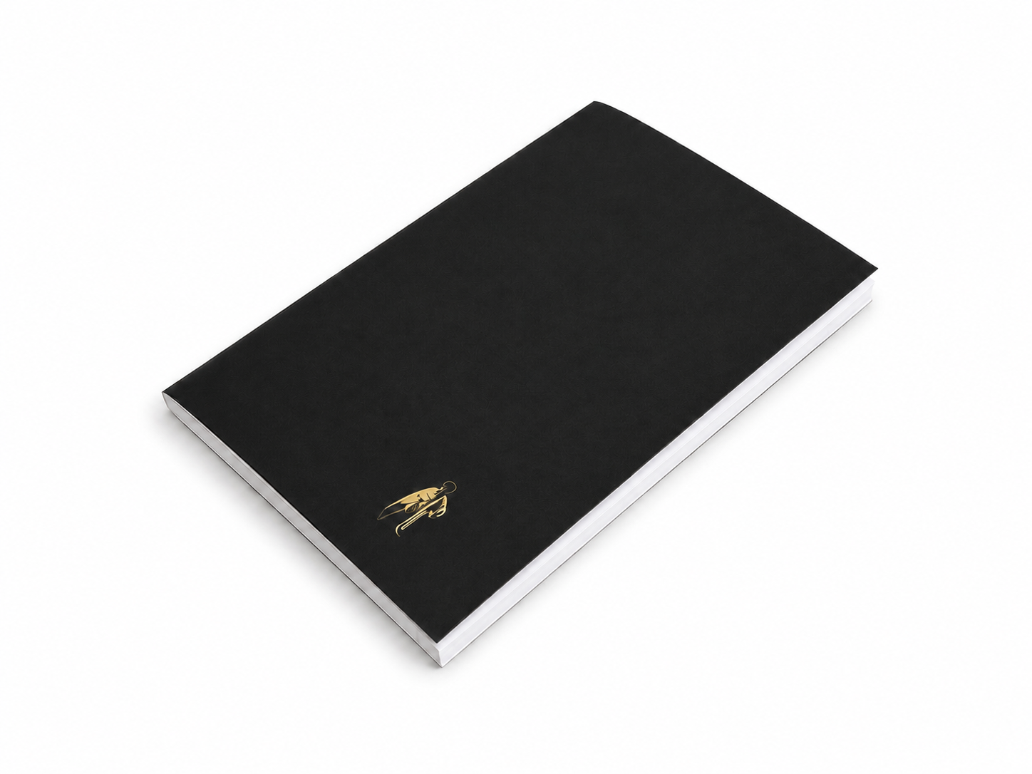 Zwart citizenM notitieboek met logo in goudfolie