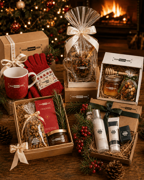 Coffrets cadeaux personnalisés pour Noël
